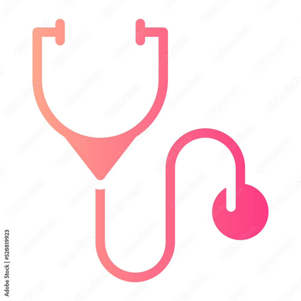 stethoscope gradient icon stethoscope gradient icon