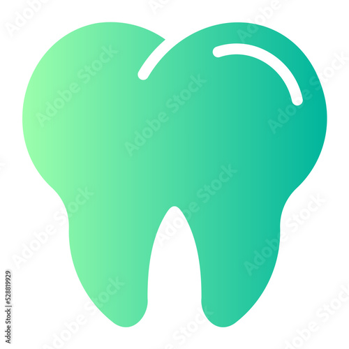 tooth gradient icon