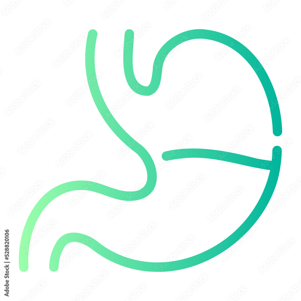 stomach gradient icon stomach gradient icon