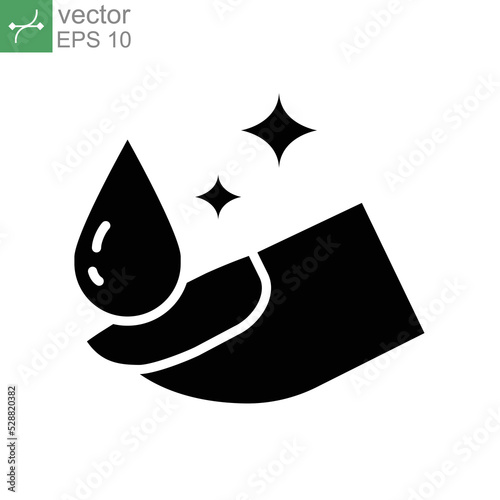 Nail care icon in solid style. lacquer up, manicure for varnish beauty concept. Nail polish remover. fingernail painting. Nail polishing salon. Vector illustration design on white background EPS 10