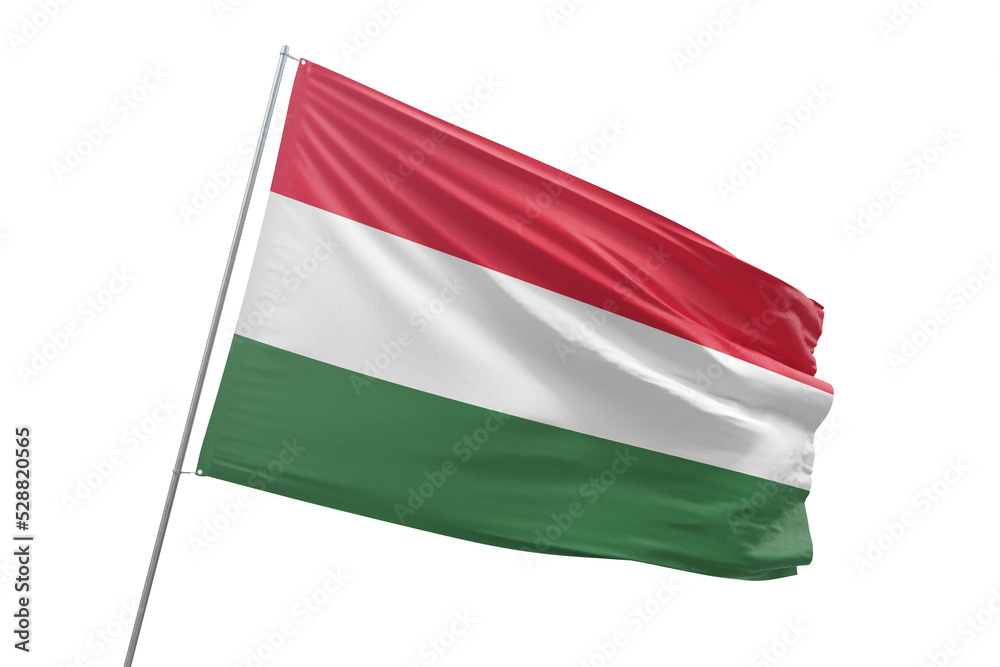 Fototapeta premium Transparent flag of hungary
