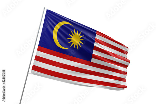 Transparent flag of malaysia