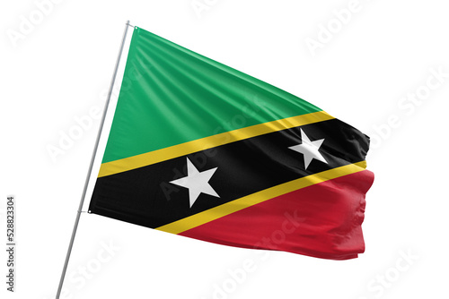 Transparent flag of saint kitts and nevis photo
