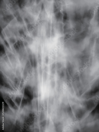 黒背景に白い霧_縦