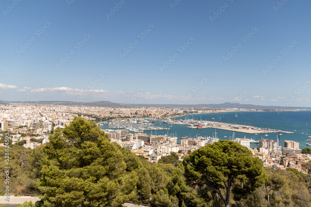 The view of Palma from Castell de Bellver