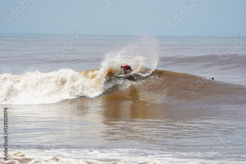 Surfing in El Salvador, Central America photo