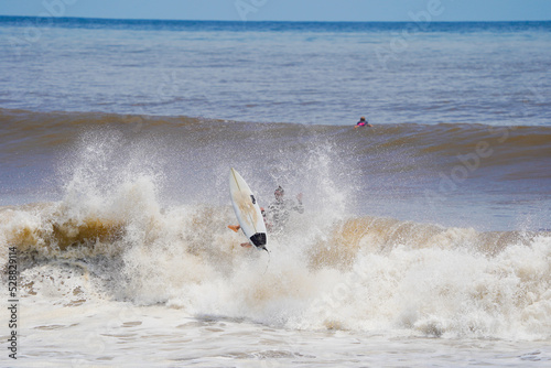 Surfing in El Salvador, Central America photo