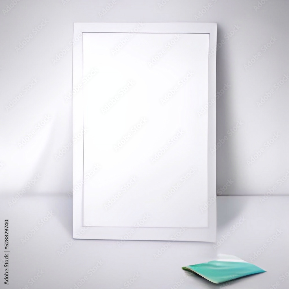 blank white frame on the shelf blank white frame on the shelf