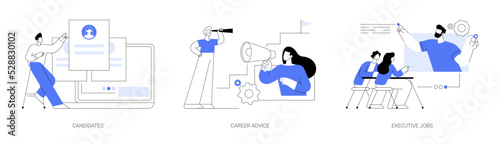 Career opportunity abstract concept vector illustrations. photo