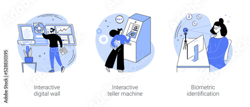 Smart banking isolated cartoon vector illustrations se