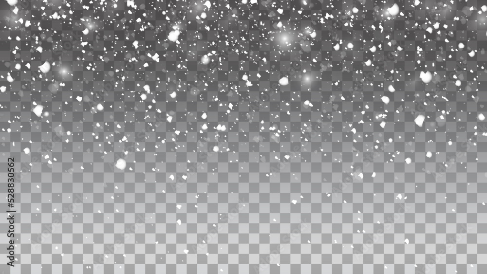 Snow vector effect isolated. Falling Snow winter cold weather. Transparent snowfall decoration background Snow vector effect isolated. Falling Snow winter cold weather. Transparent snowfall decoration background