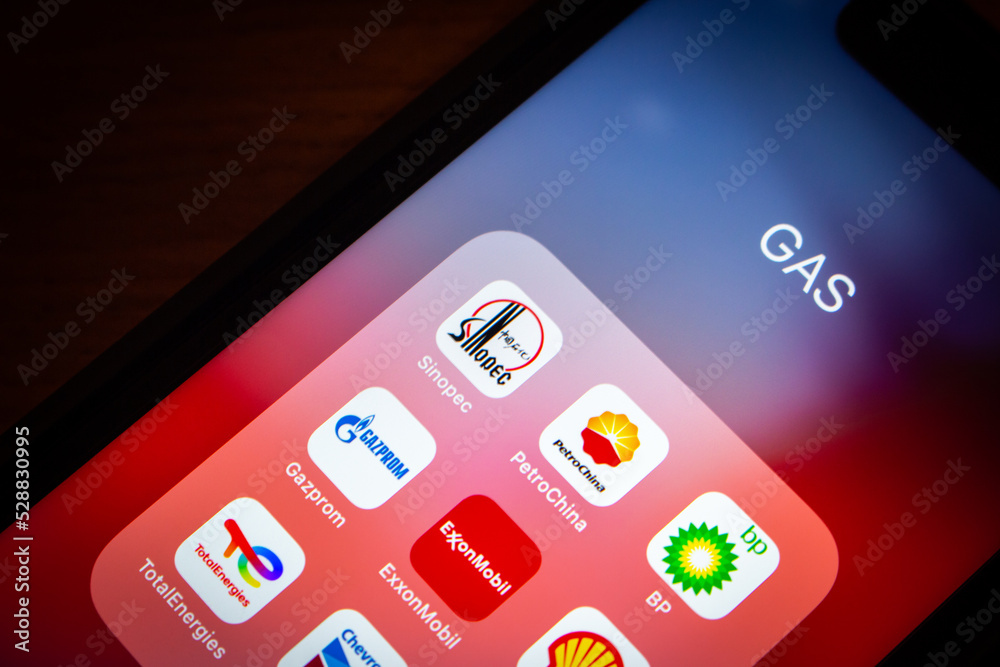 Vancouver, CANADA Sep 3 2022 Chinese oil gas enterprise Sinopec and