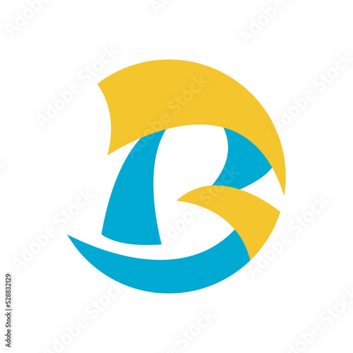 Letter B aggressive logo design simple modern, Fantastic vector template. 