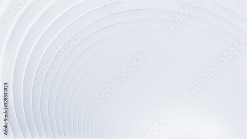 Clean white curve for Abstract gray shadows, white textures. Abstract structure shapes for wallpaper. 3D Rendering © Superrider
