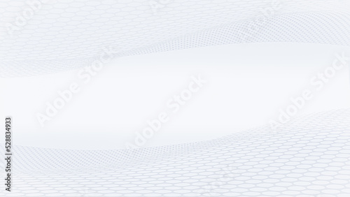 Elegant white gray modern bright halftone dots art background and wallpaper. Business design. 3D Rendering