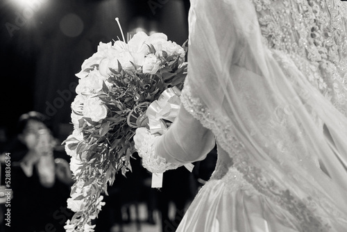 bride with bouquet