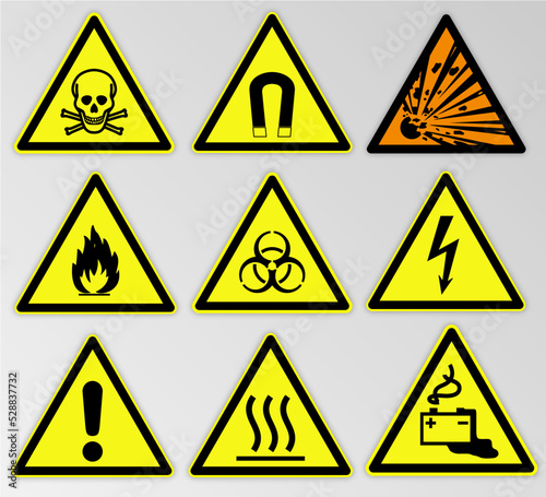 Warning/Danger signs models / Ai Illustrator