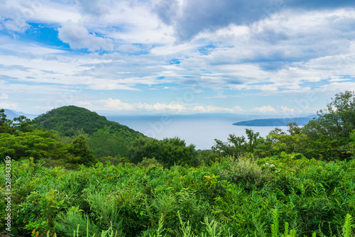 夏の瀬戸内海(香川県あじ竜王山公園から撮影)