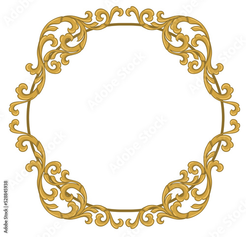 Luxury frame Golden for Decorative