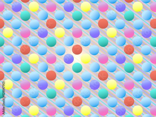 colorful and Cheerful Circle Background on a light background with subtle diagonal lines