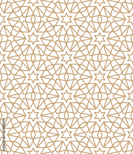 Islamic background with traditional style arabic. Seamless pattern for card, background, fabric or abstract design. Muslim ornament.