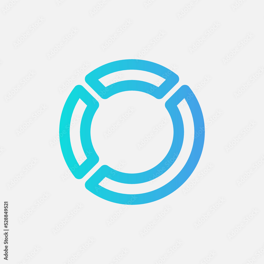 Pie chart icon in gradient style about user interface, use for website mobile app presentation Pie chart icon in gradient style about user interface, use for website mobile app presentation