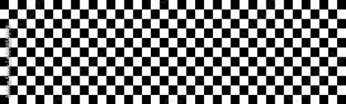 Fotografiet seamless black and white chessboard pattern