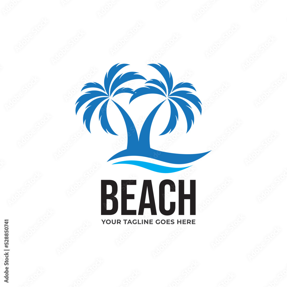 Beach Logo icon vector template.