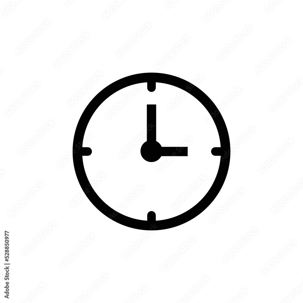 Clock line icon, time symbol. Editable stroke. simple illustration mobile concept app line icon and web design. Editable stroke. Design template vector Clock line icon, time symbol. Editable stroke. simple illustration mobile concept app line icon and web design. Editable stroke. Design template vector