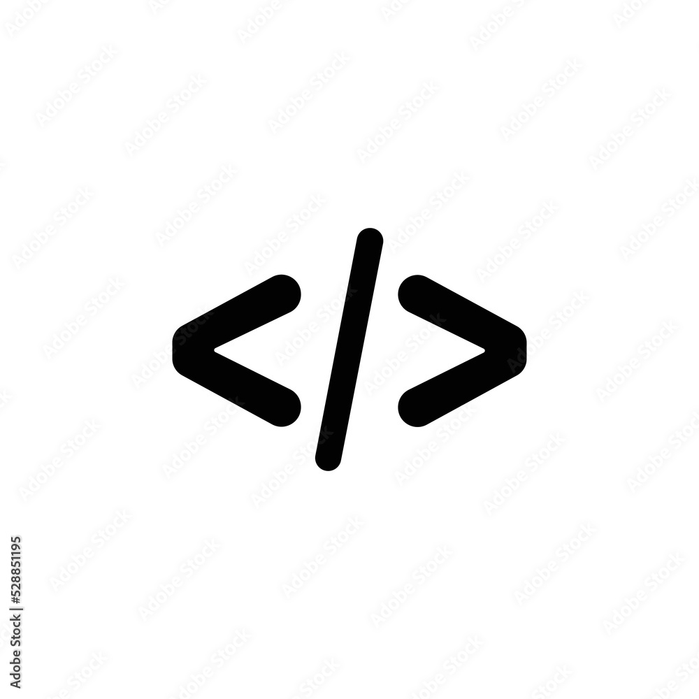 Coding icon, design inspiration vector template for interface and any purpose Coding icon, design inspiration vector template for interface and any purpose
