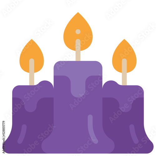 candle flat icon
