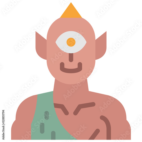 cyclops flat icon photo