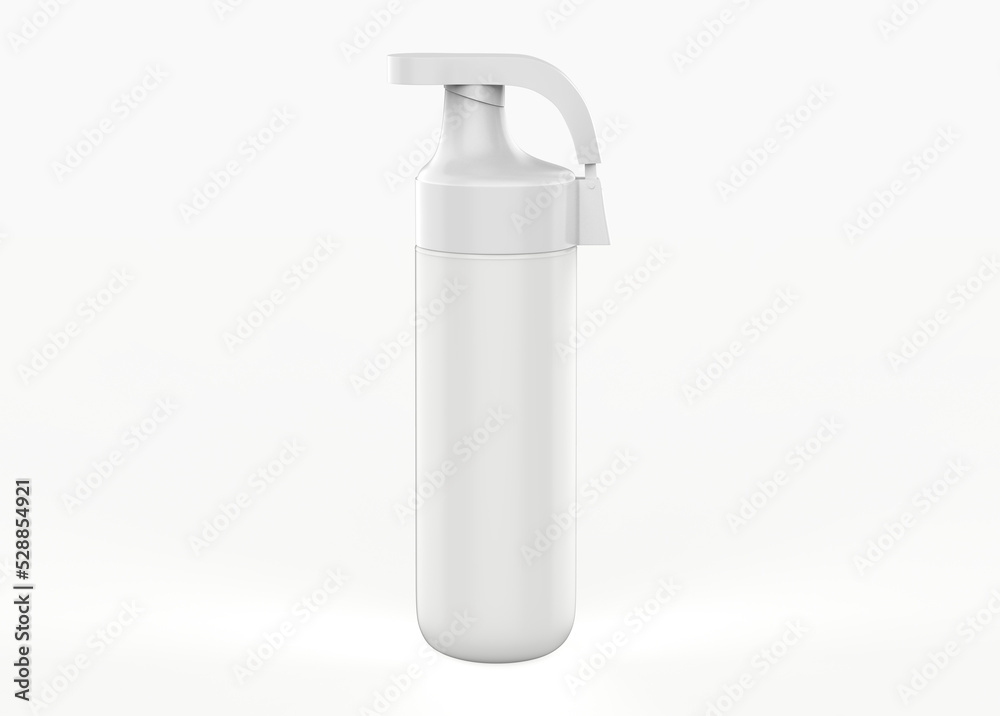 Matte Thermos Bottle Mockup isolated on white background. 3d illustration Matte Thermos Bottle Mockup isolated on white background. 3d illustration
