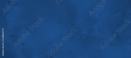 Old wall pattern texture cement blue dark abstract blue color design are light with black gradient background. © Sharmin