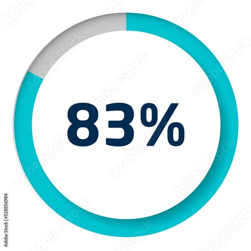 Set of circle percentage diagrams for infographics, 3D design