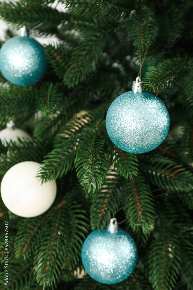 Concept of Christmas and Happy New Year, beautiful Christmas tree Concept of Christmas and Happy New Year, beautiful Christmas tree