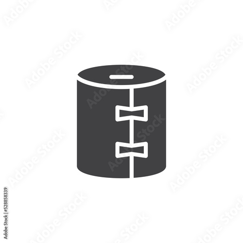 Elastic bandage vector icon