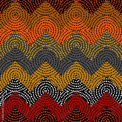 Vector ethnic tribal pattern. Seamless art image.