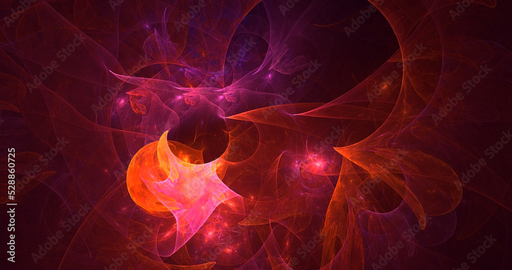 3D rendering abstract multicolor fractal light background 3D rendering abstract multicolor fractal light background