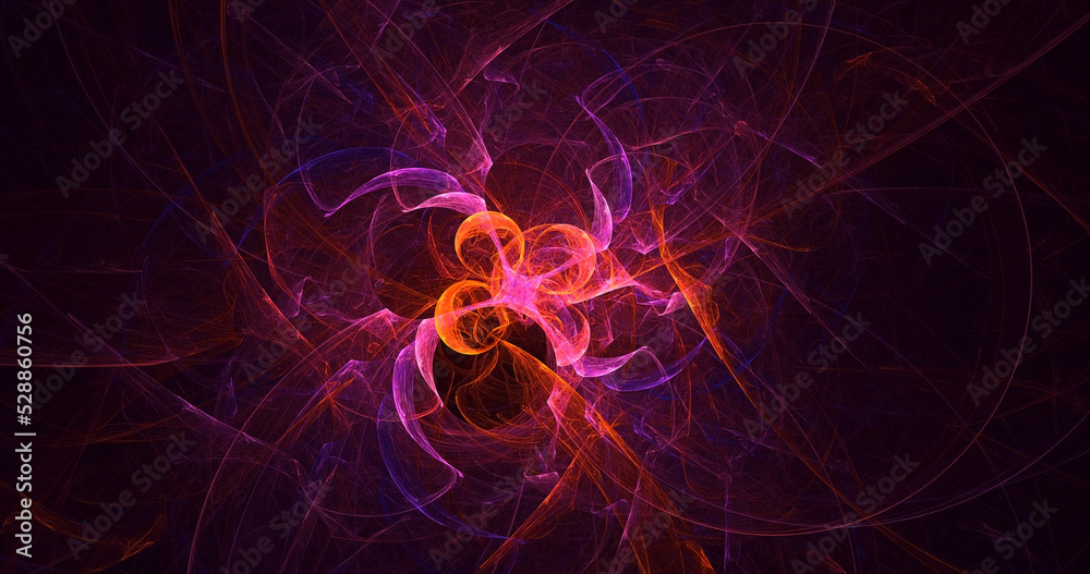 3D rendering abstract multicolor fractal light background 3D rendering abstract multicolor fractal light background