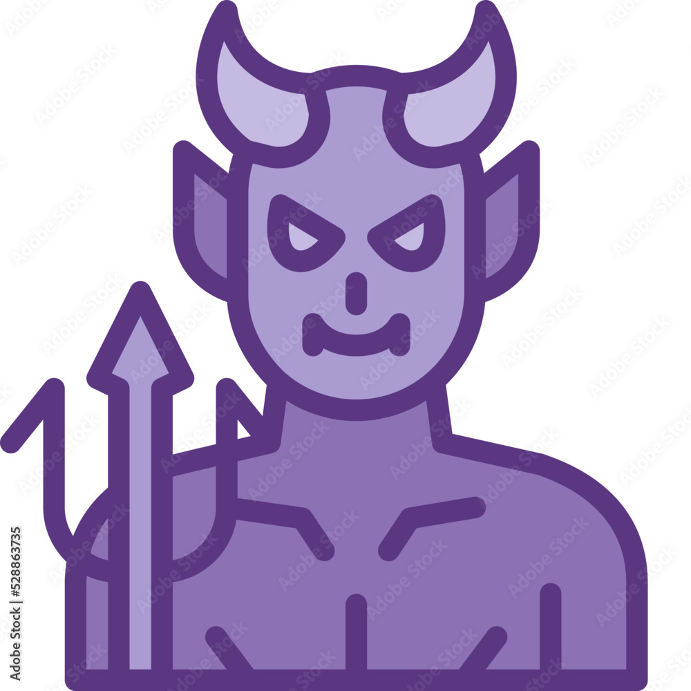 devil two tone icon devil two tone icon