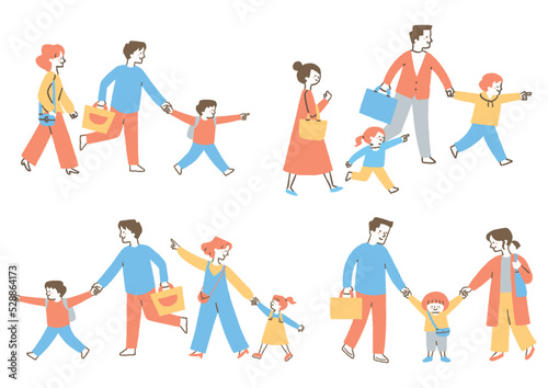 色々な親子のセット_色