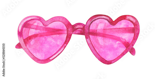 Heart shaped sunglasses in lolita style