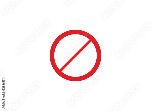Free Download red prohibition sign on white plate isolated on white background. vector illustration. - GFXLoad