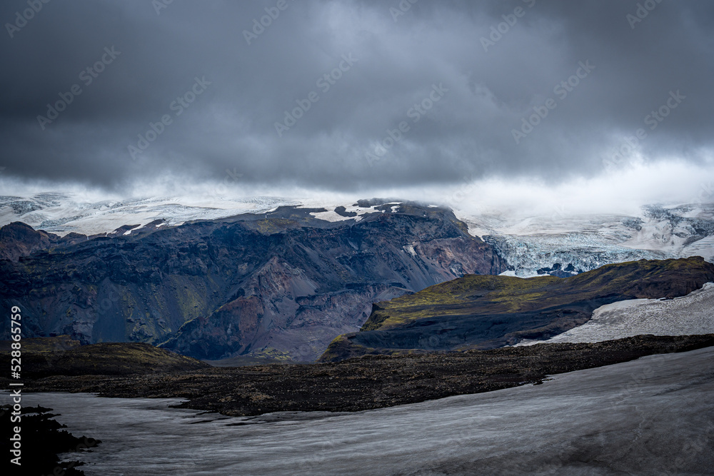 landscape with clouds, Laugavegur Trail, Iceland