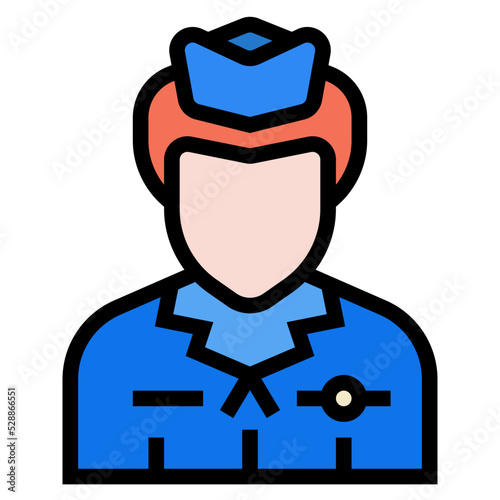 flight attendant icon