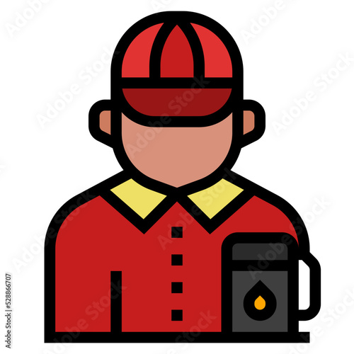 gas station attendant icon