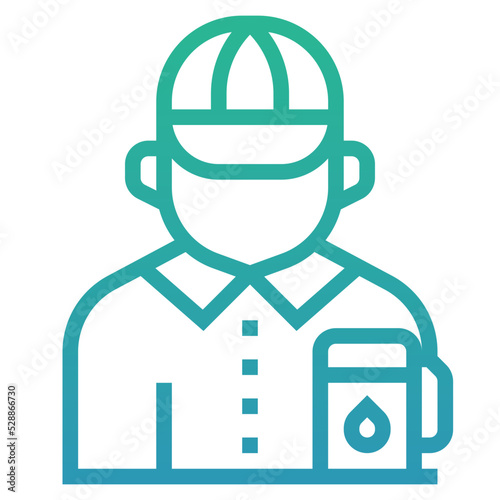 gas station attendant icon