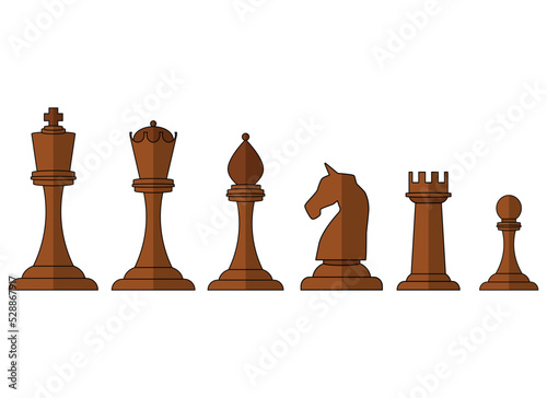 chess vector design illustration isolated on white background