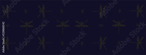Dragonfly vector image on a black background for illustration or wallpaper.